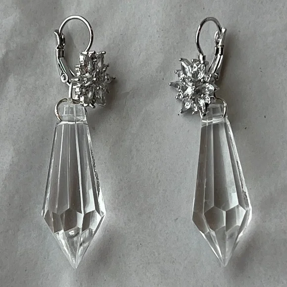 Nosferatu Ellen’s Pendulum Earrings Handmade Replicas Flower Hoops + Crystals - Picture 10 of 14